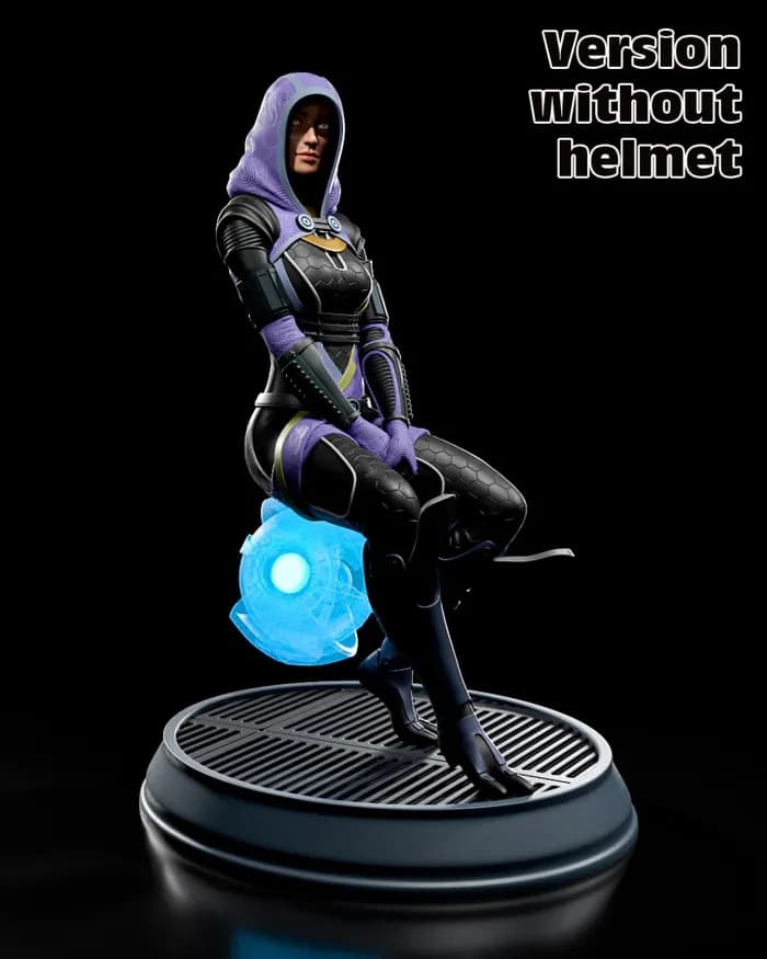 STL - Figura Tali Zorah de Mass Effect render 4