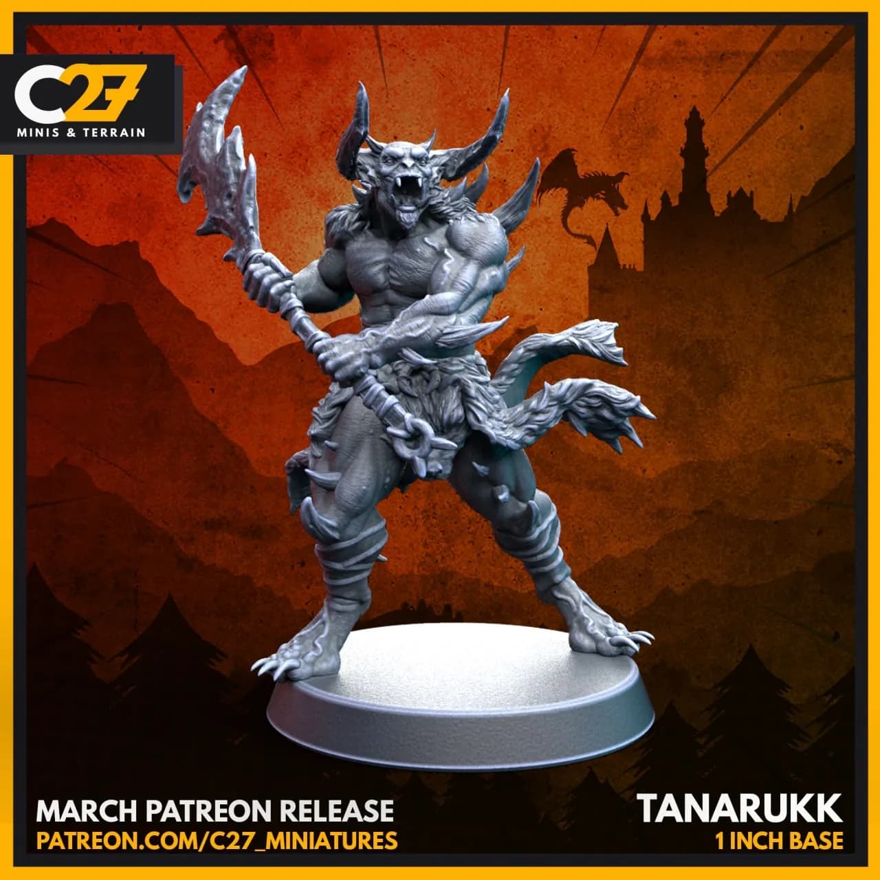 STL - figura Tanarukk monstruosa