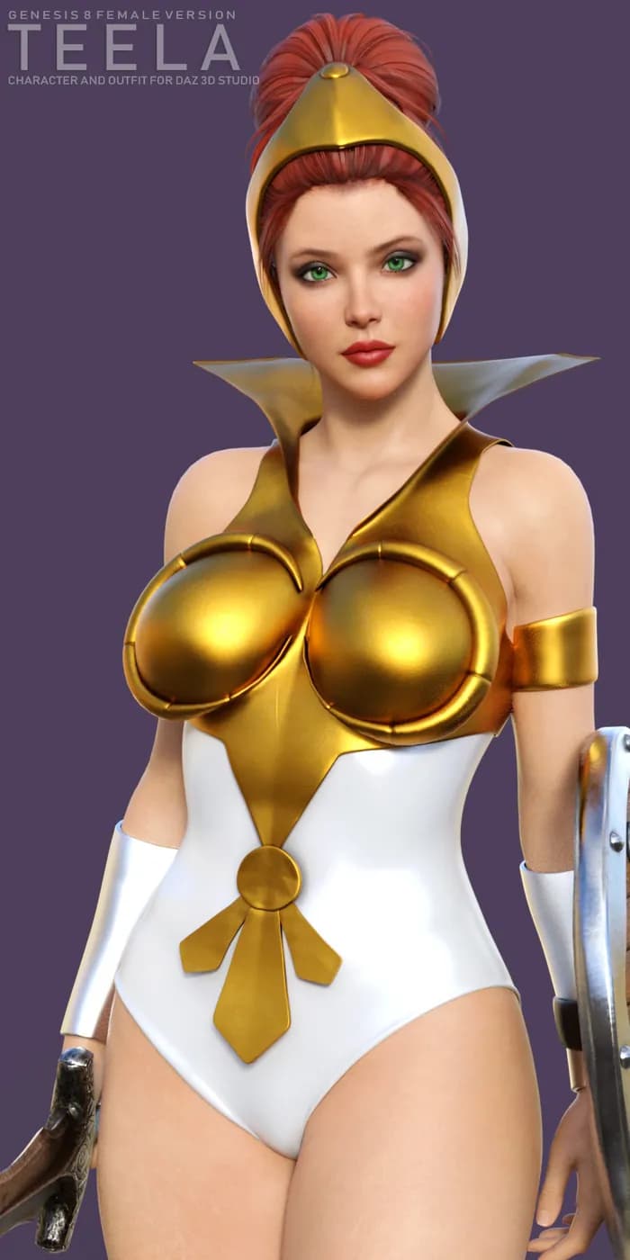 STL - Figura Teela He Man 80s