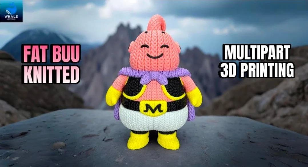 STL - Figura tejida Fat Buu