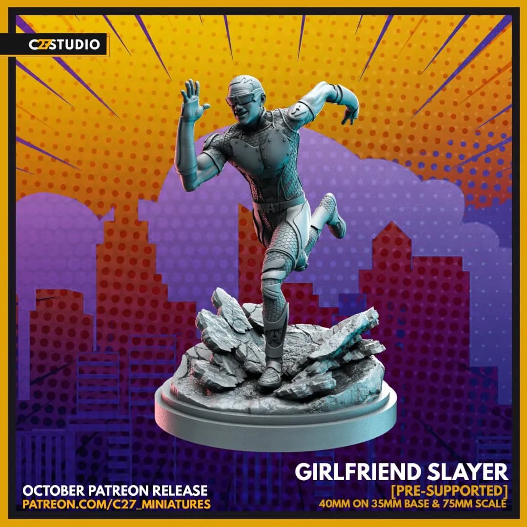 STL - figura the deep con armadura