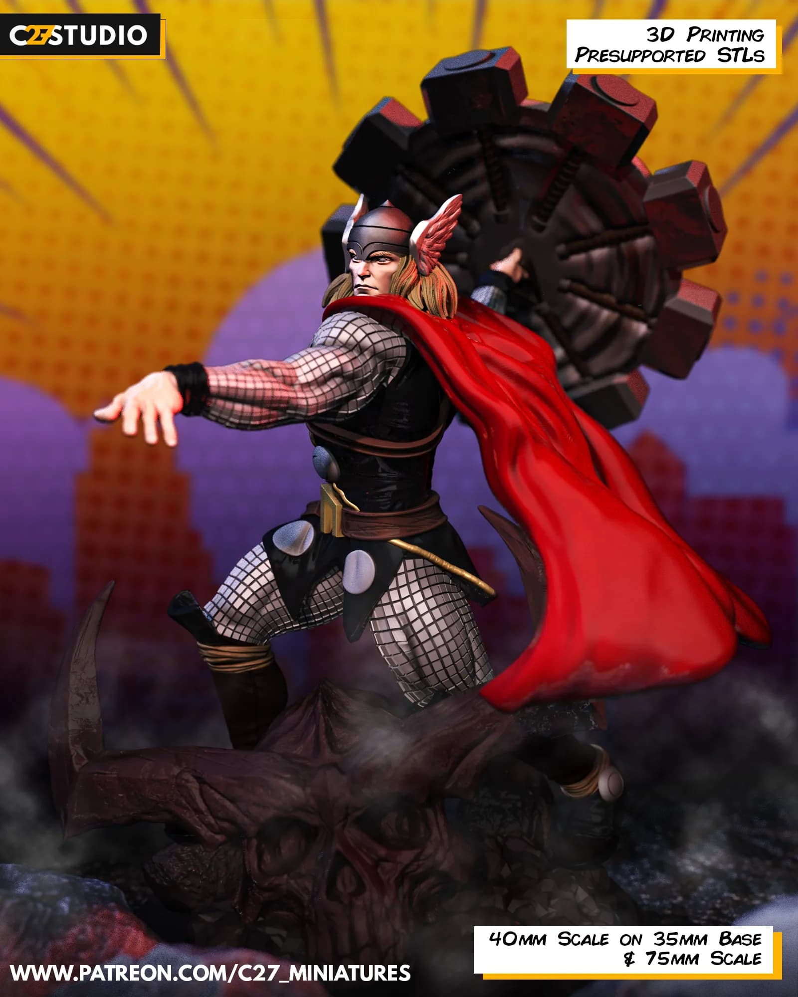 STL - Figura Thor render 4