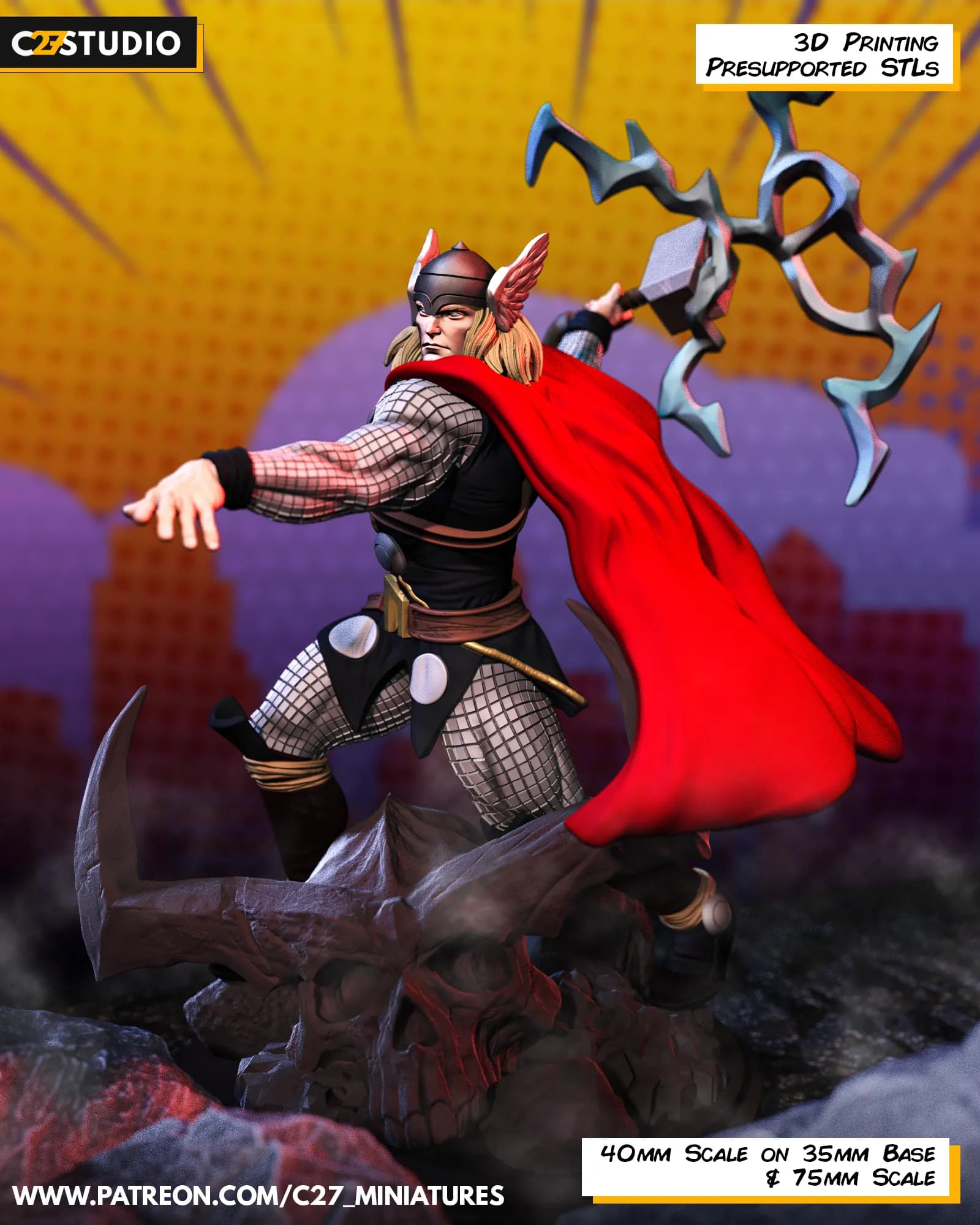 STL - Figura Thor render 5