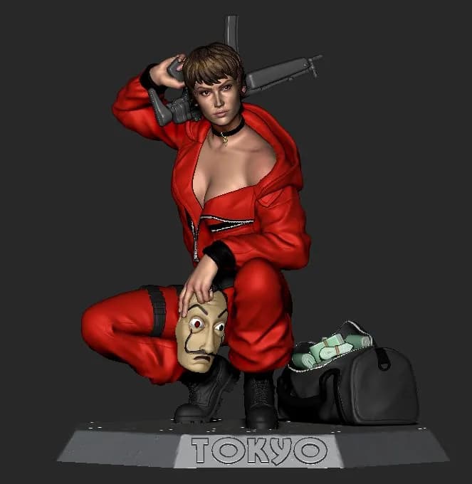STL - figura Tokyo de La Casa de Papel