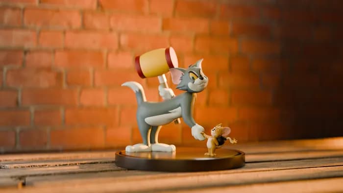 STL - Figura Tom y Jerry con Mazo render 2