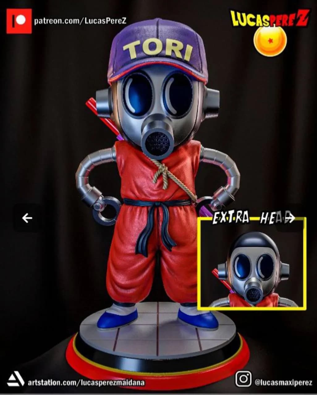 STL - Figura Toribot Estilo Dragon Ball