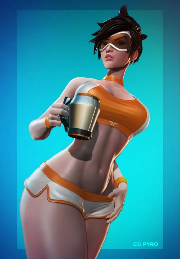 STL - Figura Tracer de Overwatch