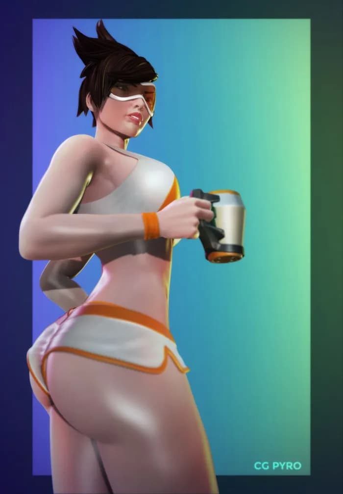 STL - Figura Tracer de Overwatch