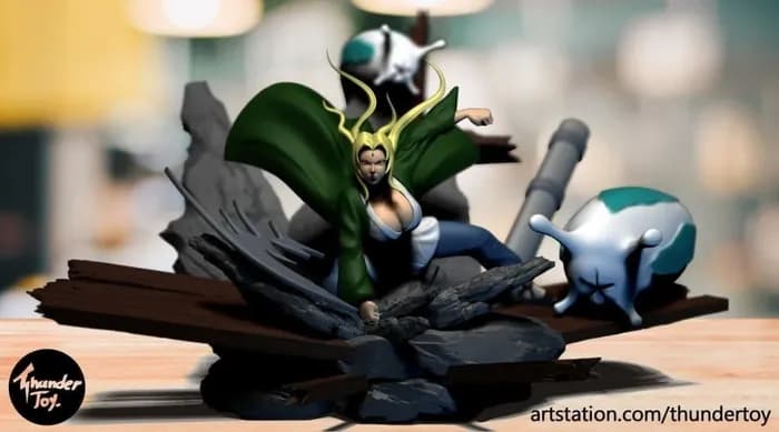STL - Figura Tsunade estilo anime