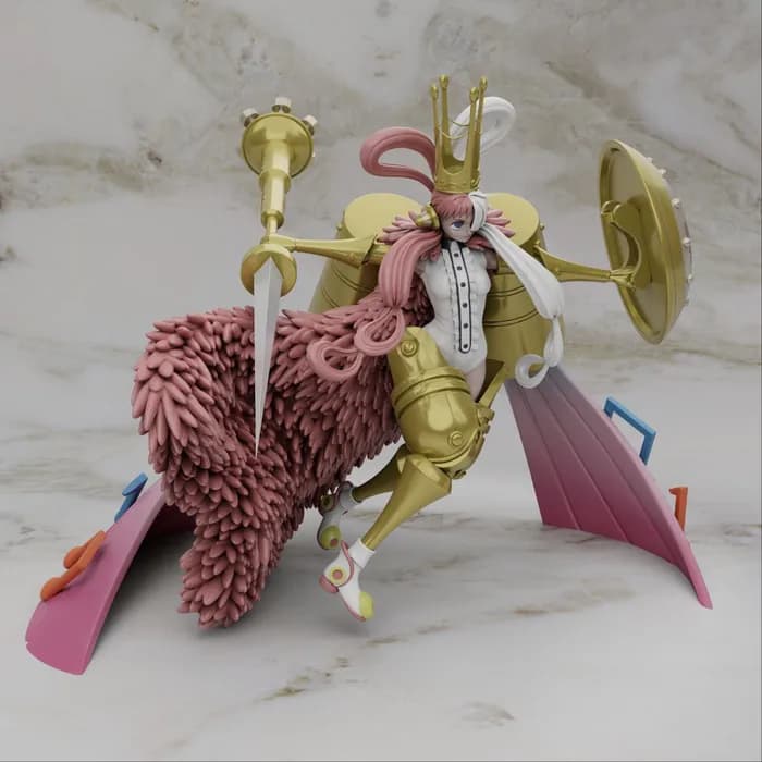 STL - Figura Uta de One Piece render 2