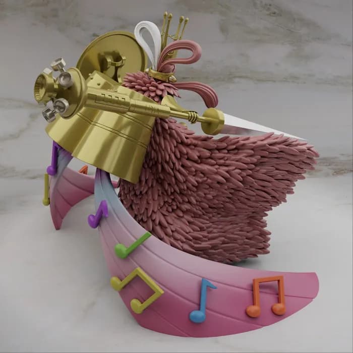 STL - Figura Uta de One Piece render 3