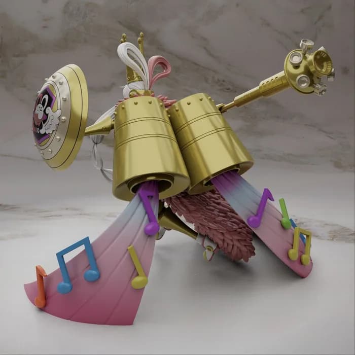 STL - Figura Uta de One Piece render 4
