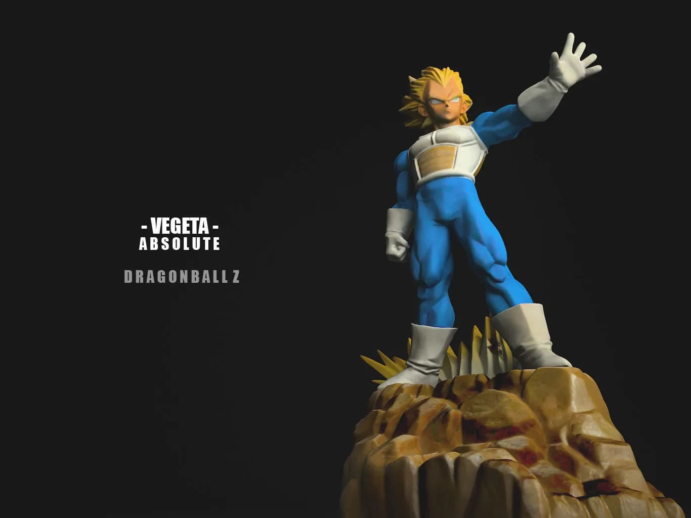 STL - Figura Vegeta SS Absolute render 2
