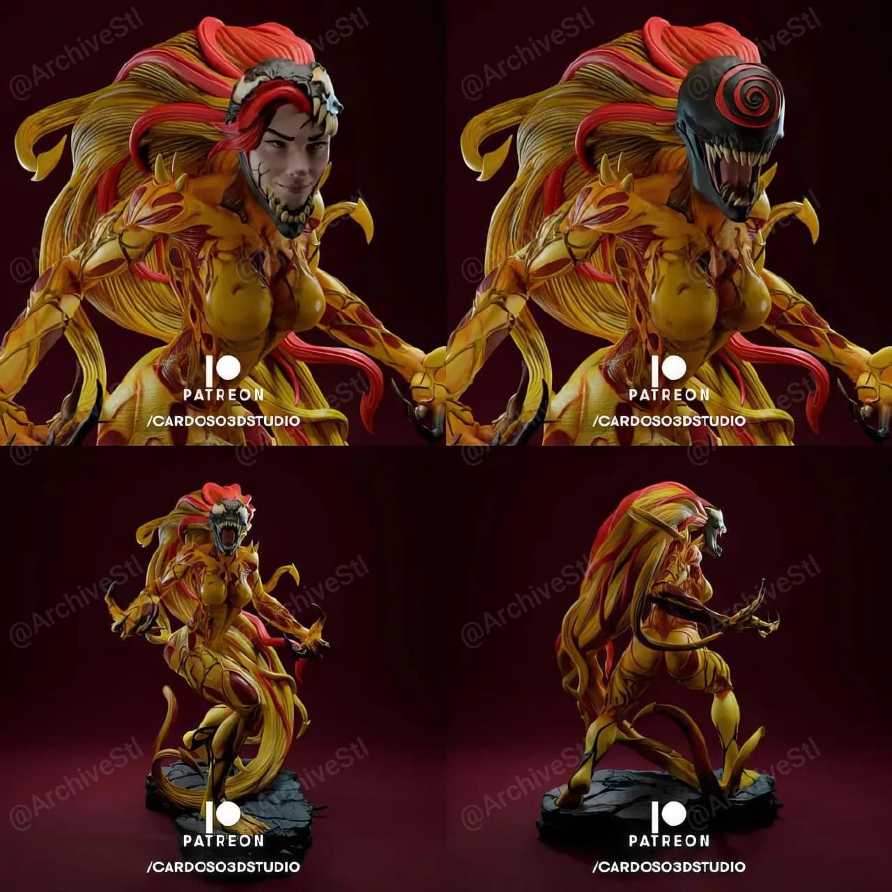 STL - figura Venom femenino