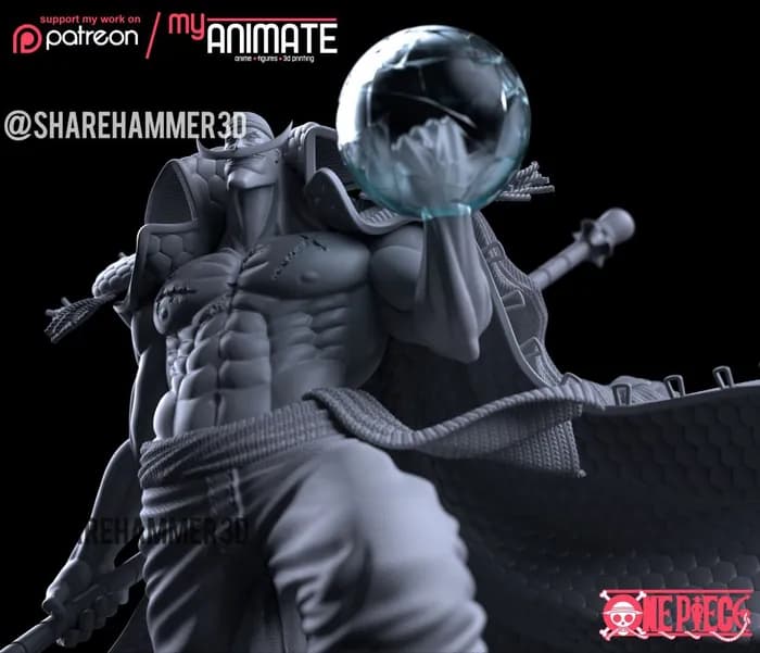 STL - Figura Whitebeard de One Piece