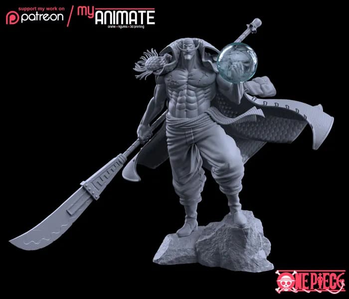 STL - Figura Whitebeard de One Piece
