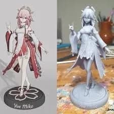 STL - Figura Yae Miko estilo anime