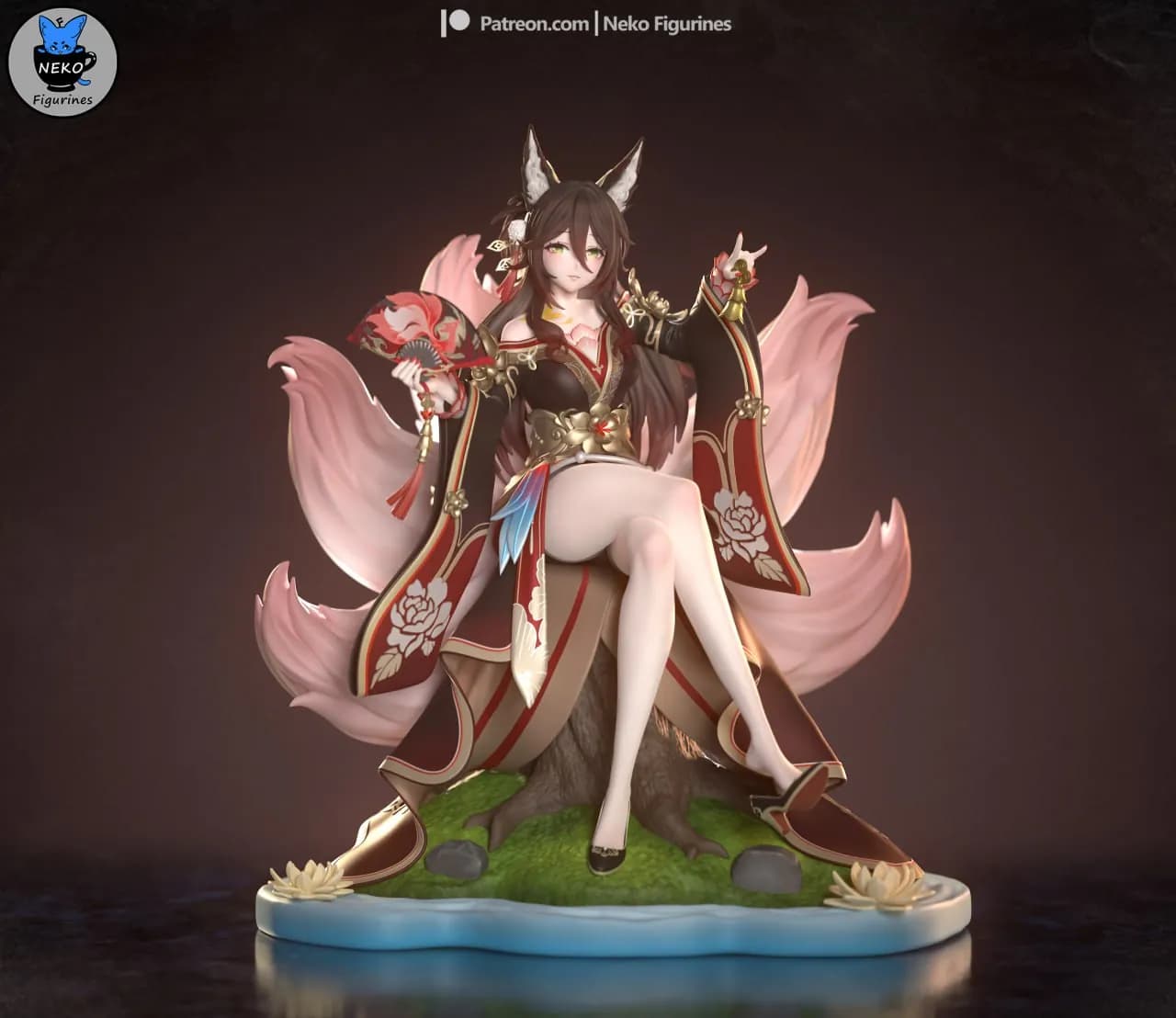 STL - Figura Yae Miko estilo Kitsune