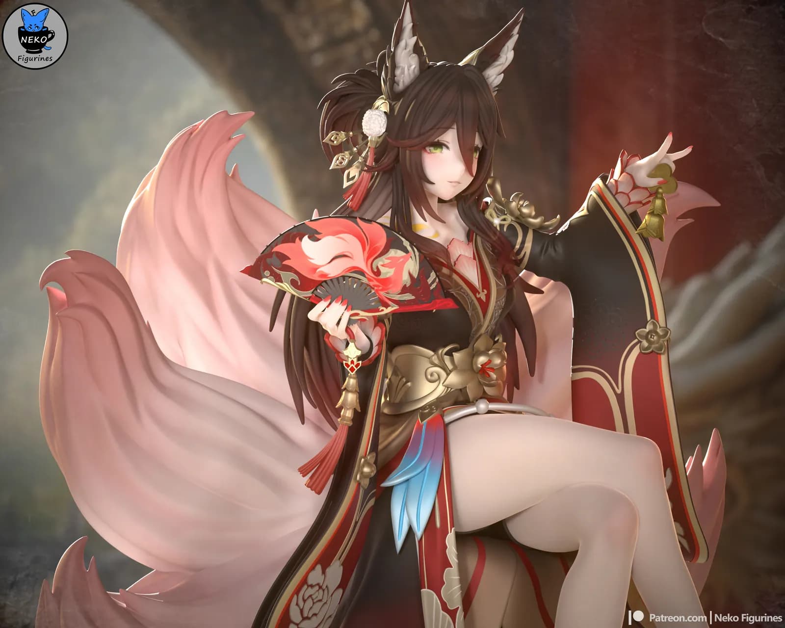 STL - Figura Yae Miko estilo Kitsune