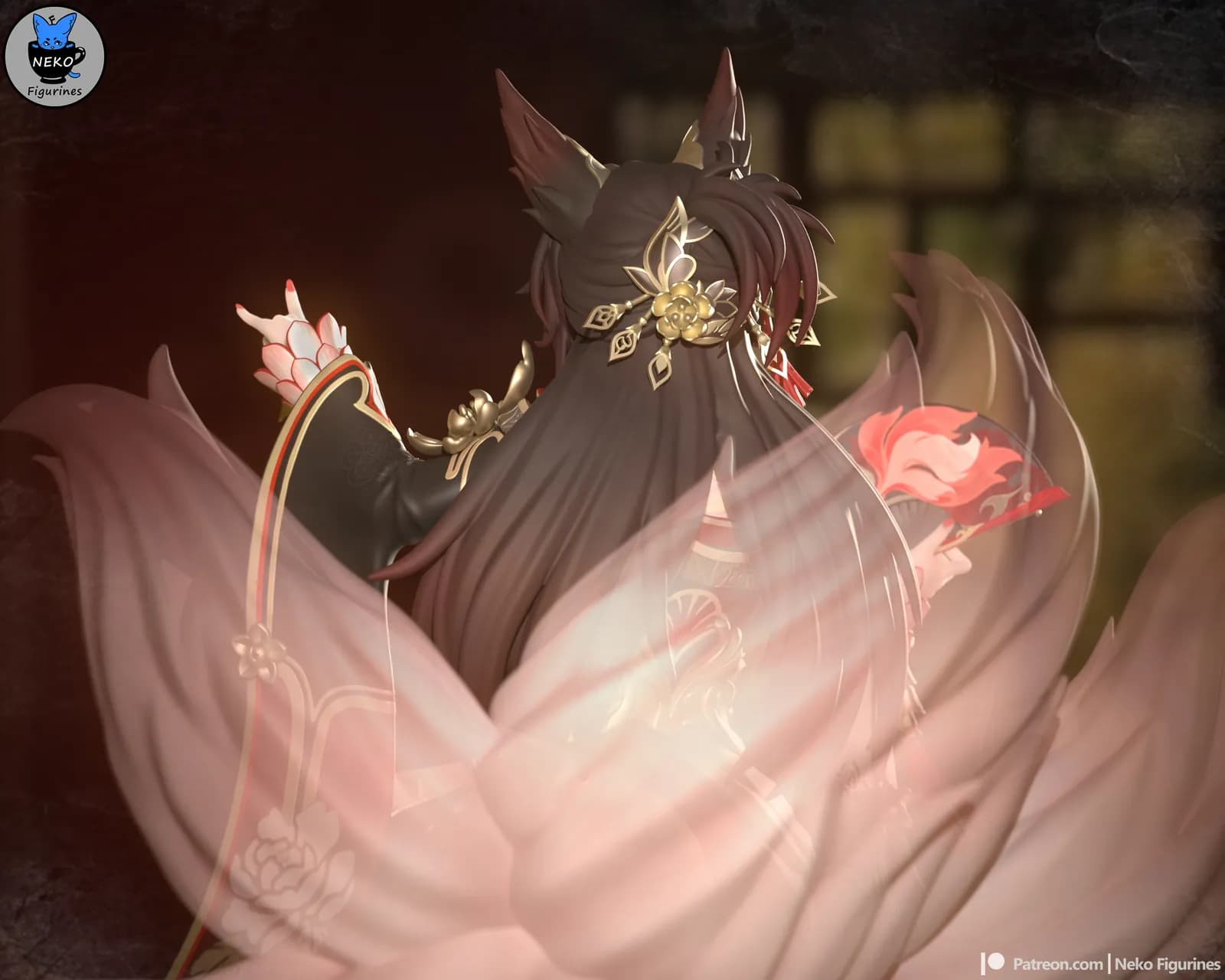 STL - Figura Yae Miko estilo Kitsune