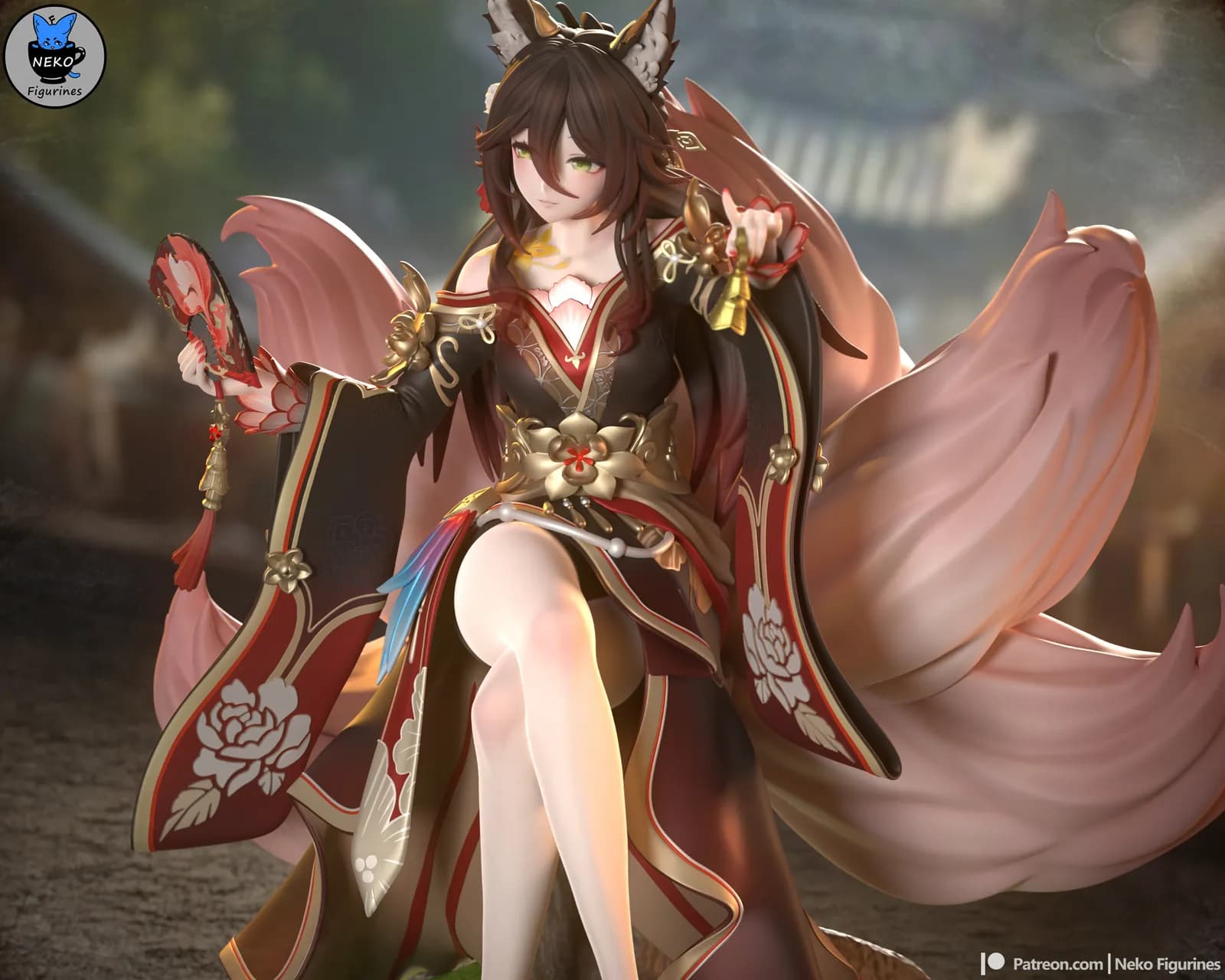 STL - Figura Yae Miko estilo Kitsune