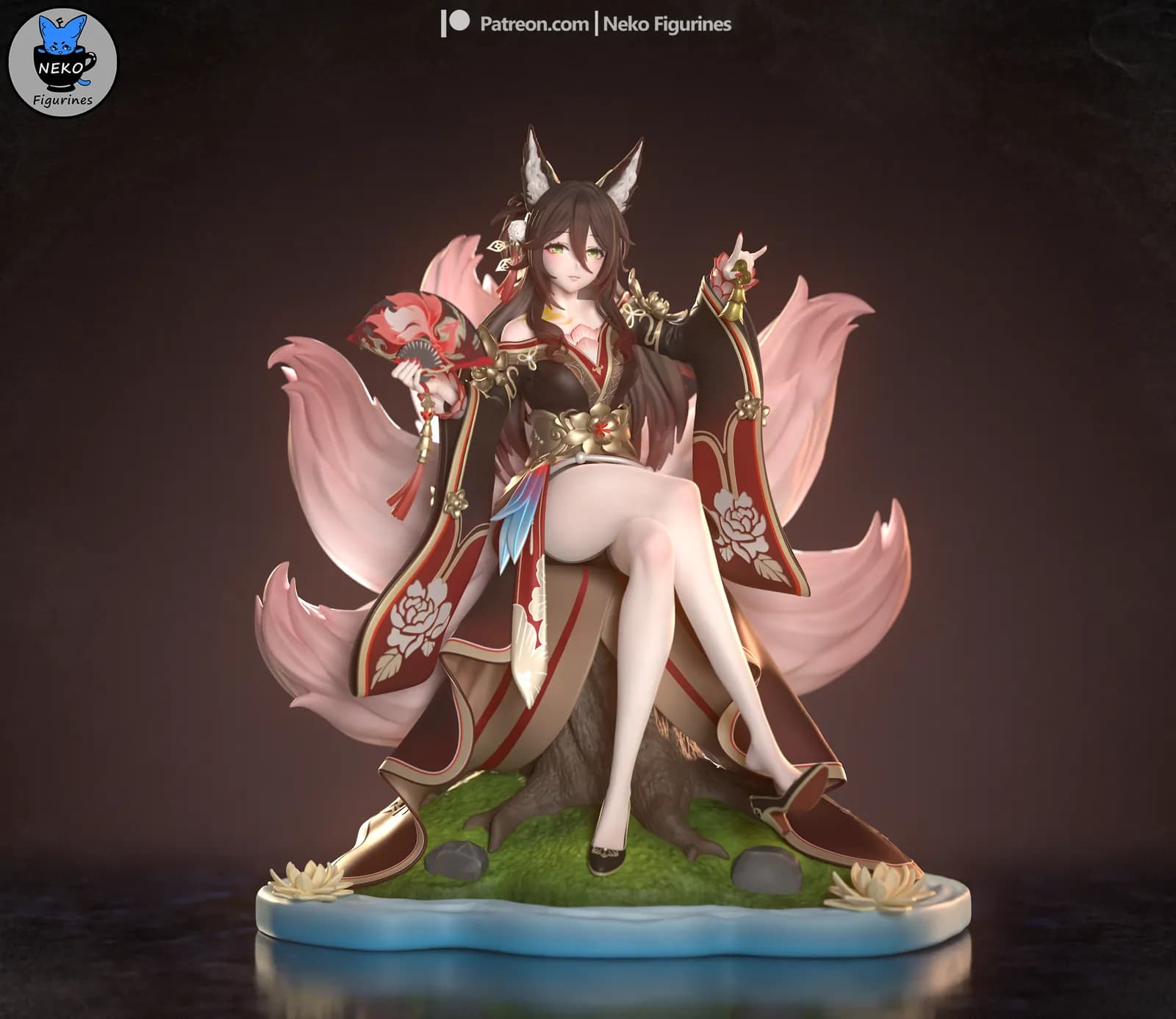 STL - Figura Yae Miko estilo Kitsune