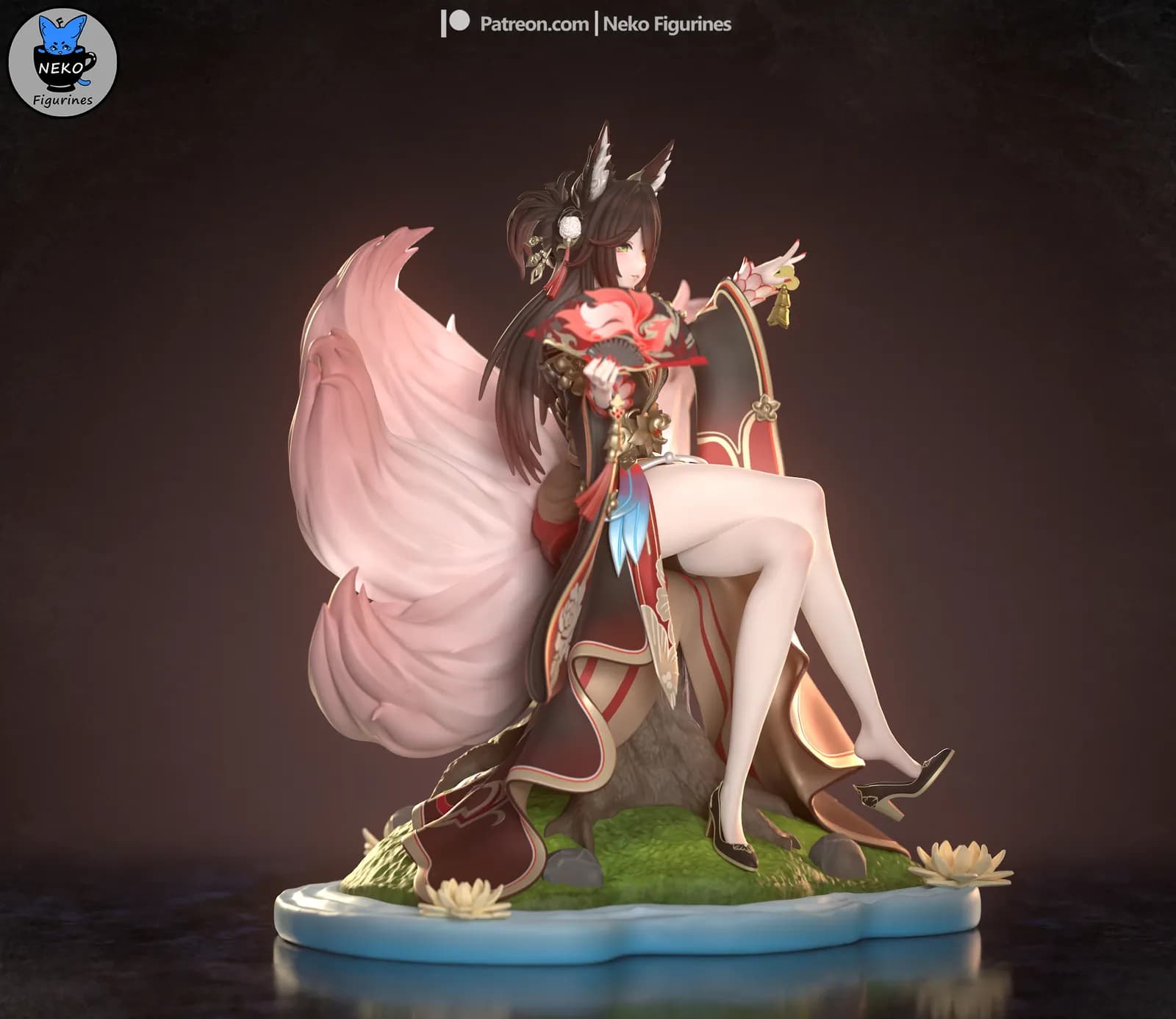 STL - Figura Yae Miko estilo Kitsune