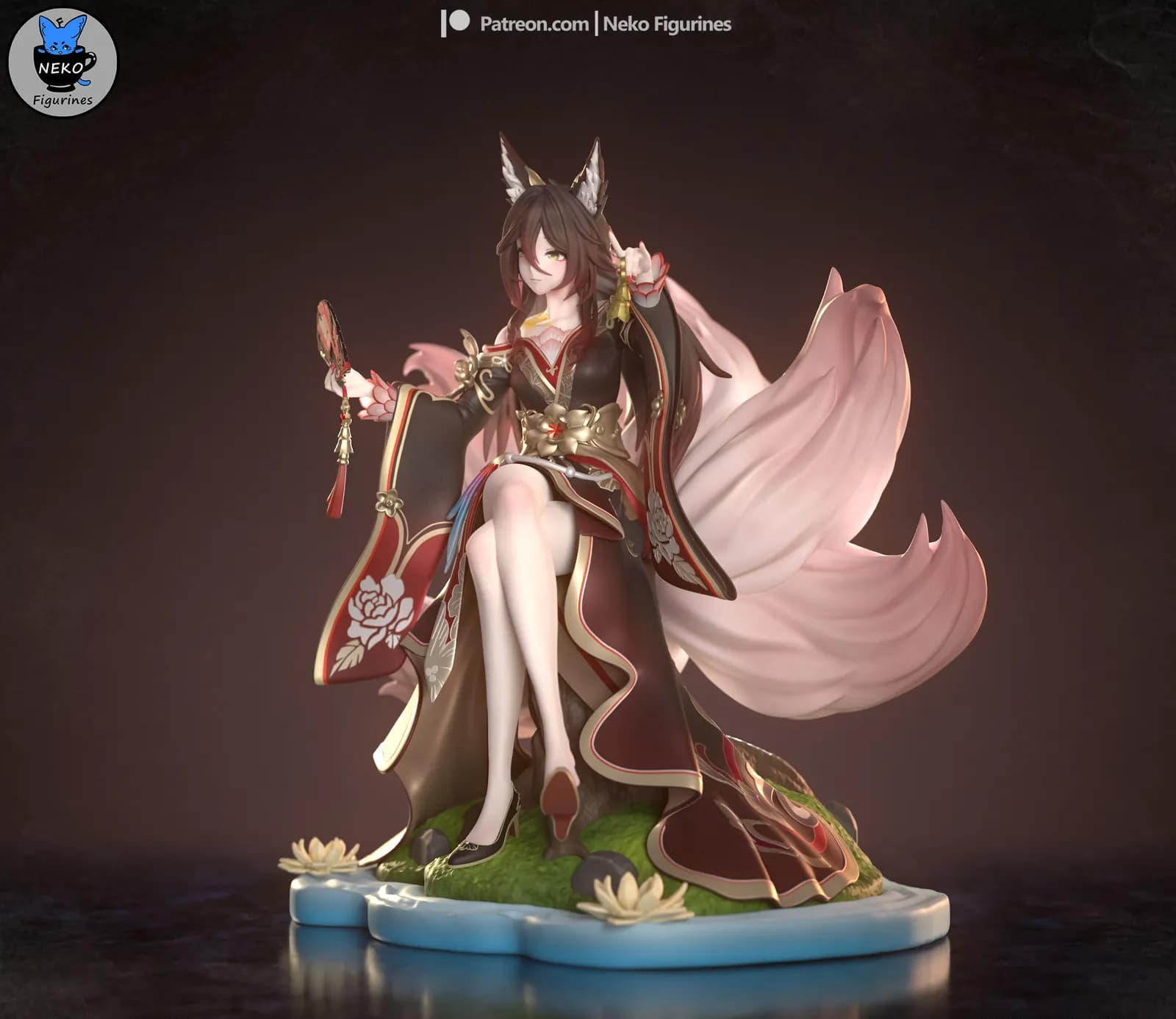 STL - Figura Yae Miko estilo Kitsune