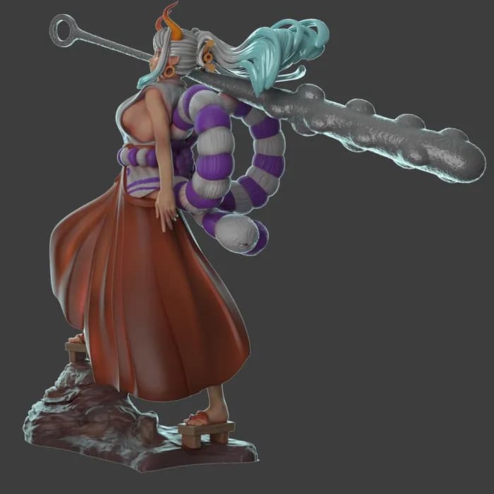 STL - Figura Yamato de One Piece 2 render 2