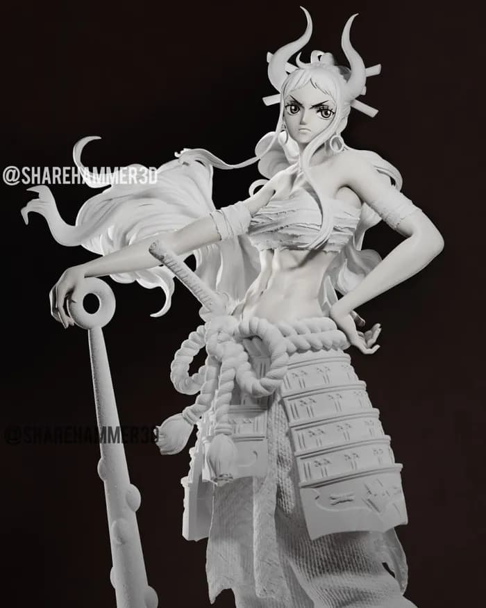 STL - Figura Yamato estilo samurai render 3