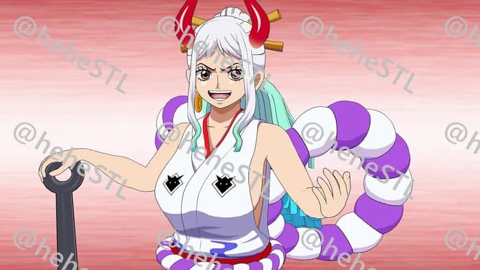 STL - Figura Yamato One Piece render 2