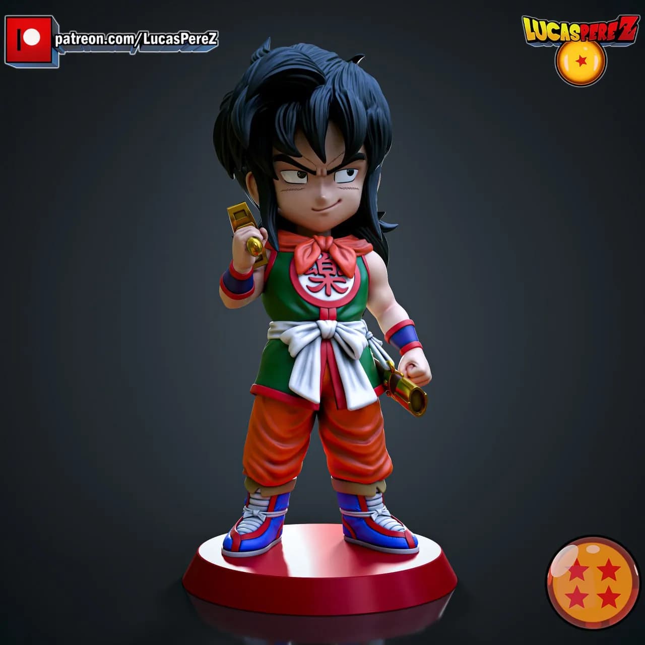 STL - Figura Yamcha estilo chibi