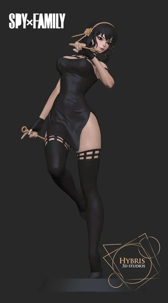 STL - Figura Yor Forger de Spy x Family render 4