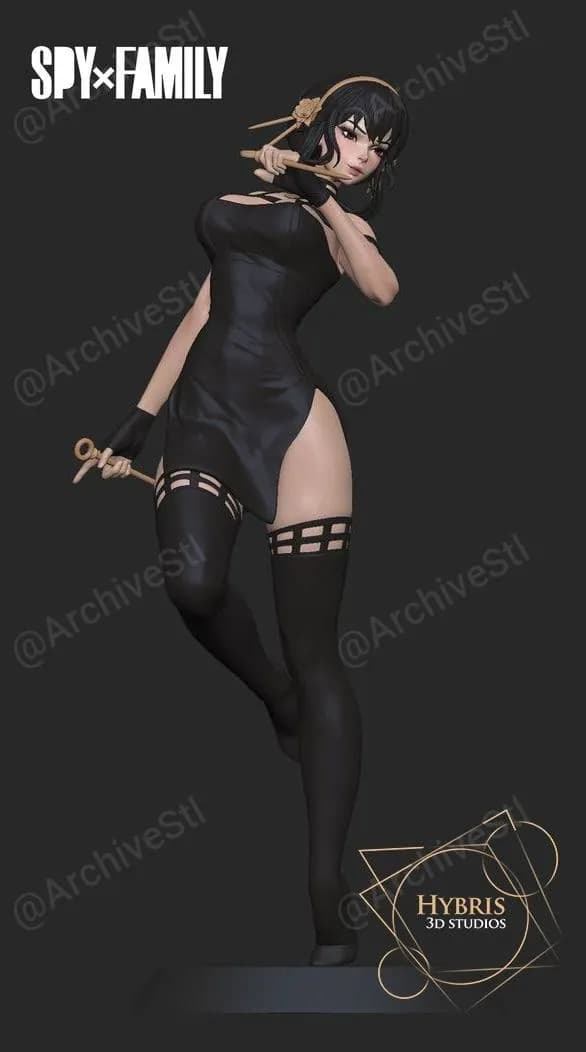 STL - Figura Yor Forger de Spy x Family render 5