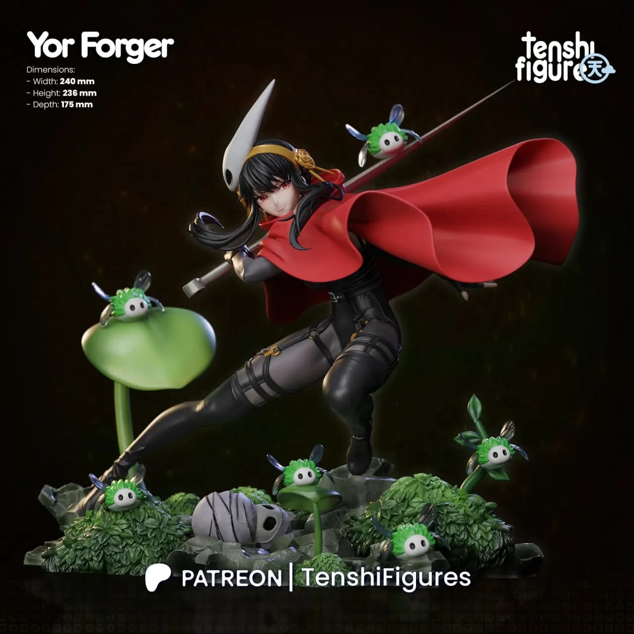 STL - Figura Yor Forger "Tenshi" render 3