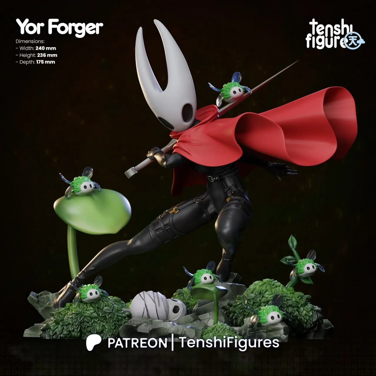 STL - Figura Yor Forger "Tenshi" render 4