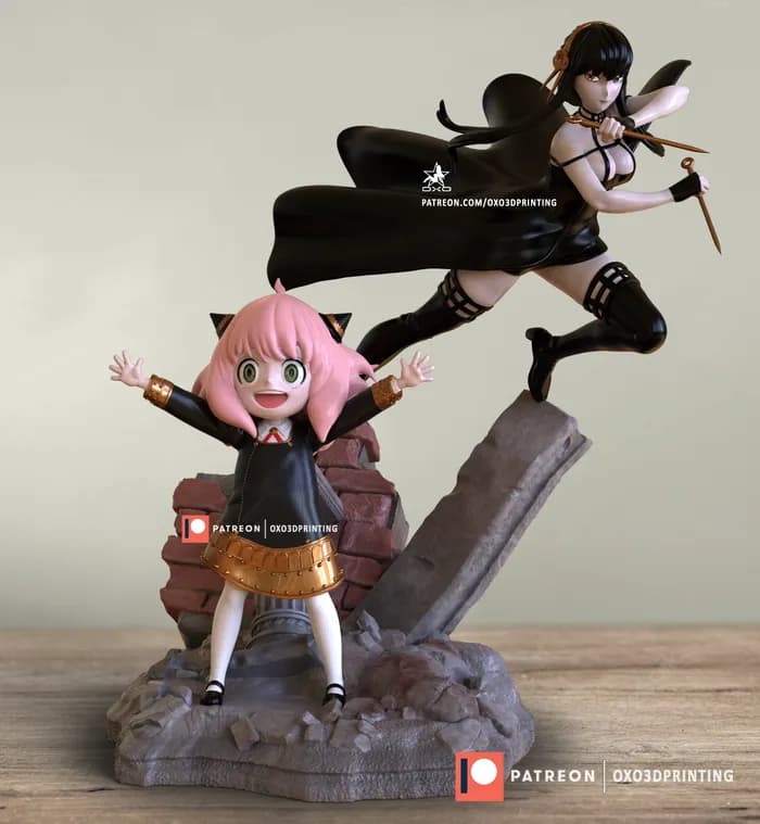 STL - Figura Yor Forger y Anya