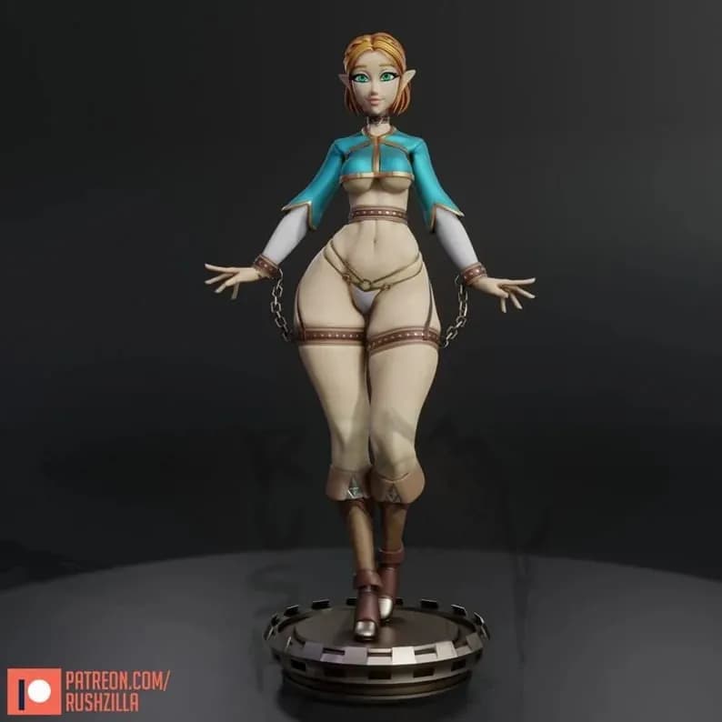 STL - Figura Zelda estilo anime