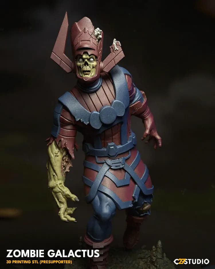 STL - Figura Zombie Galactus render 5