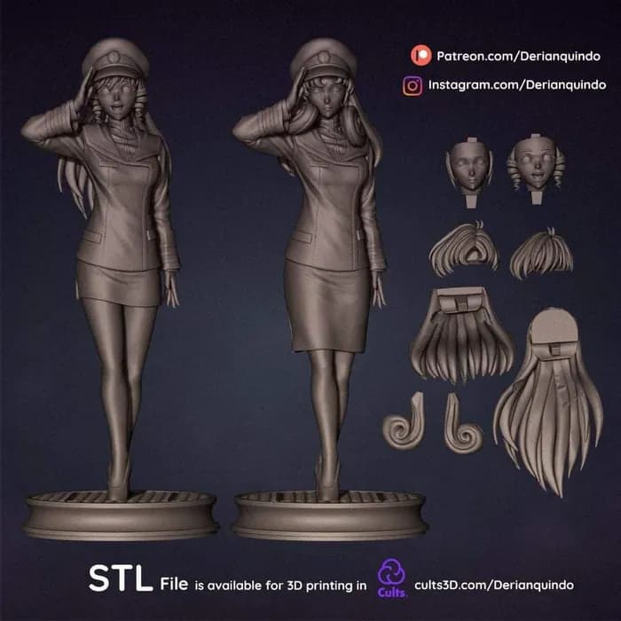 STL - Figuras Anime Minmay y Lisa