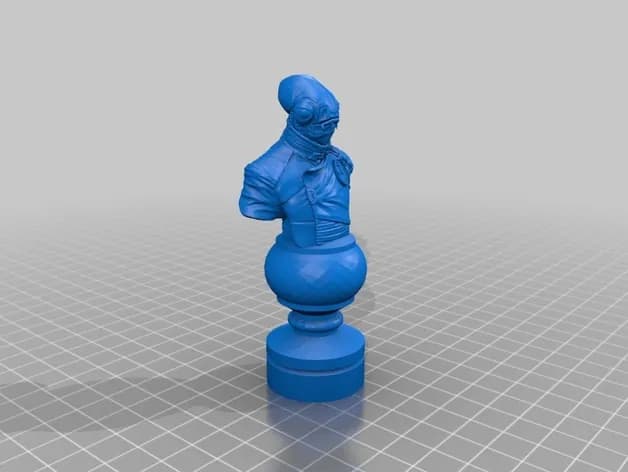 STL - Figuras de ajedrez de Star Wars render 4