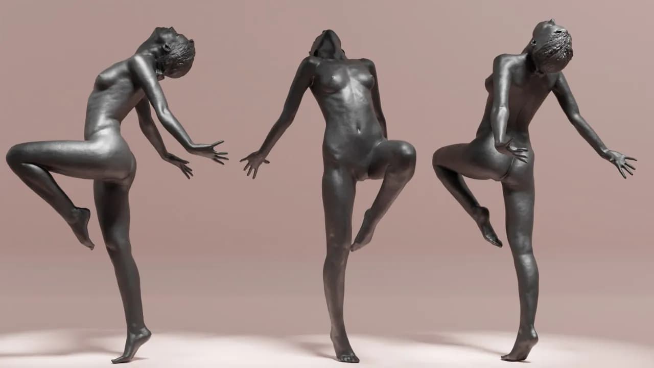 STL - Figuras de danza abstracta