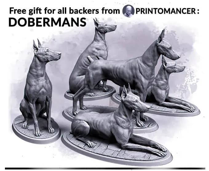 STL - Figuras de doberman
