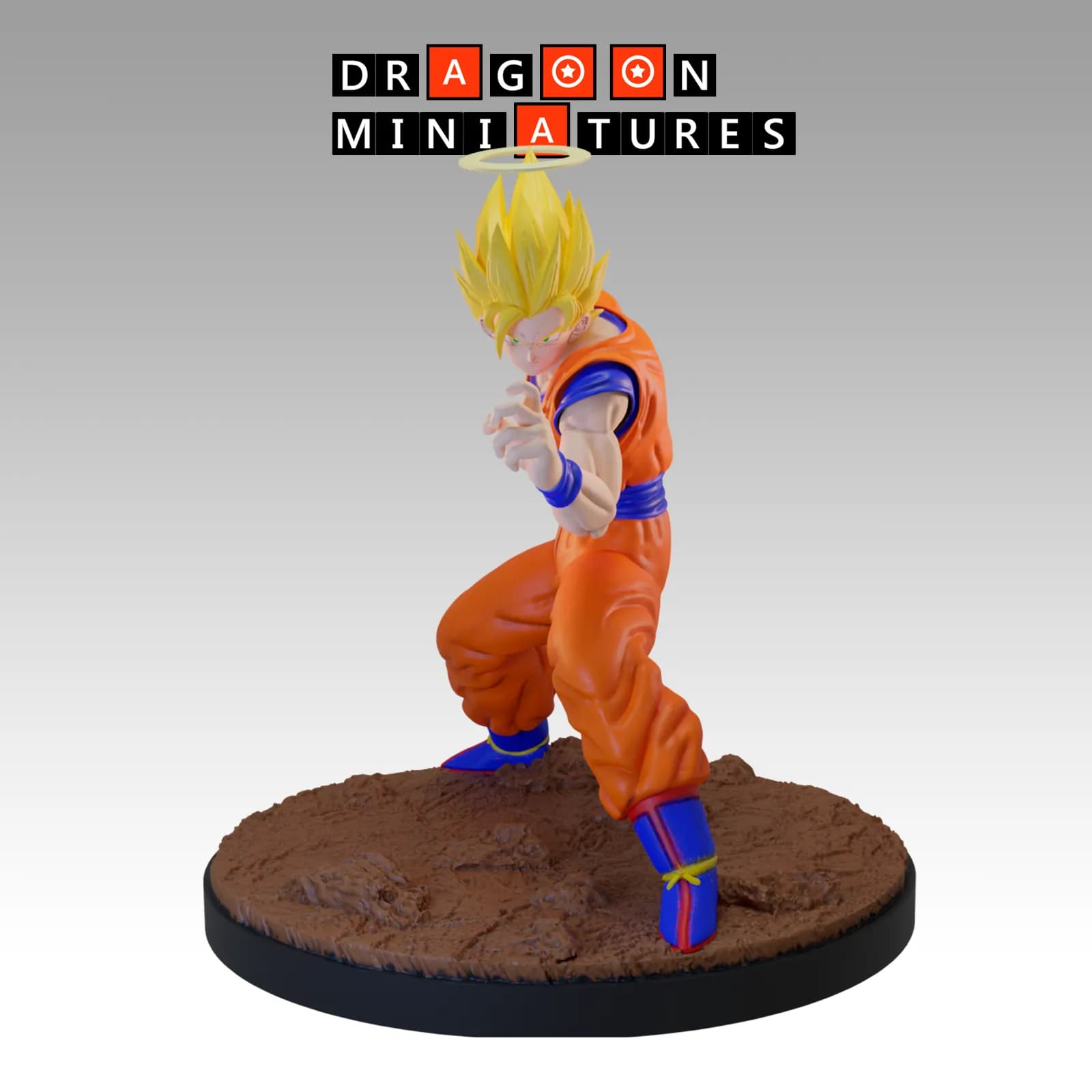 STL - Figuras de Dragon Ball Z render 4