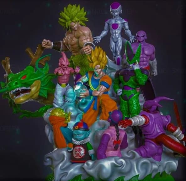 STL - Figuras de Dragon Ball Z 2 render 3