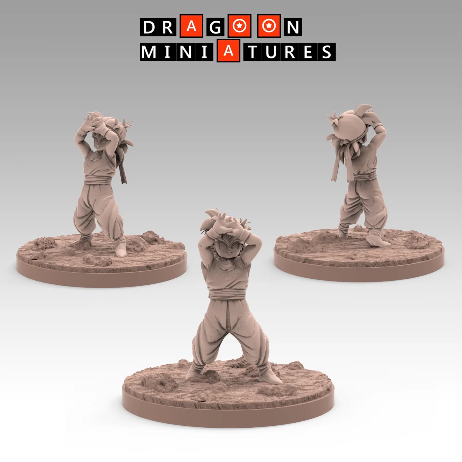 STL - Figuras de Dragon Ball Z 3 render 3
