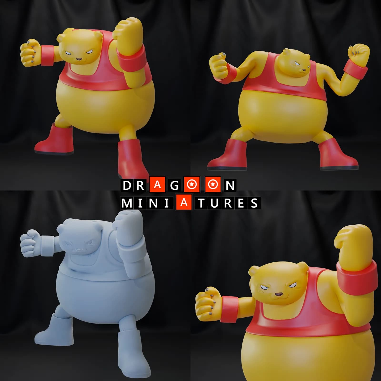 STL - Figuras de Dragon Ball Z 5 render 2