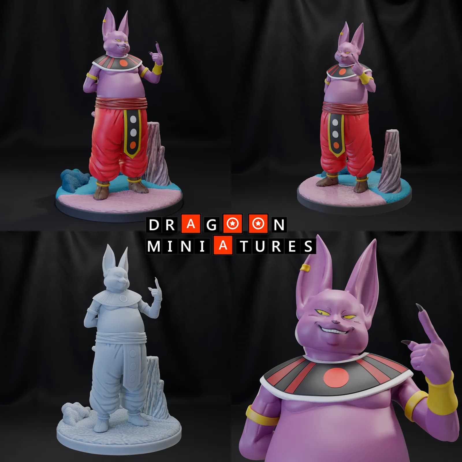 STL - Figuras de Dragon Ball Z 5 render 3