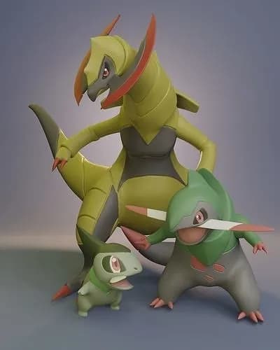 STL - Figuras de Evoluciones de Axew