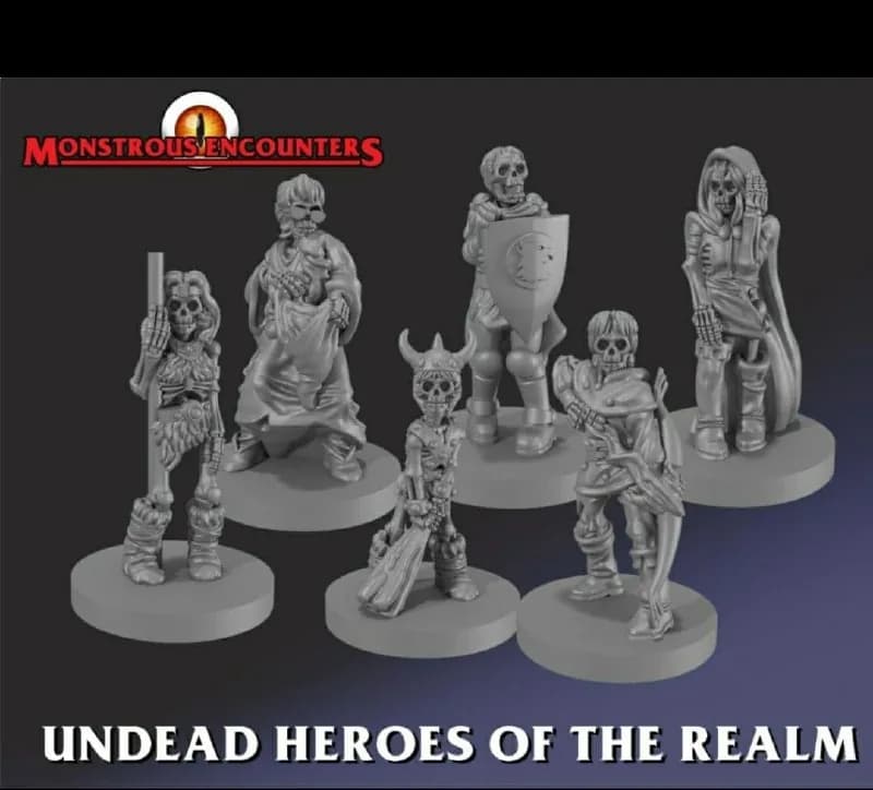 STL - Figuras de Héroes No Muertos